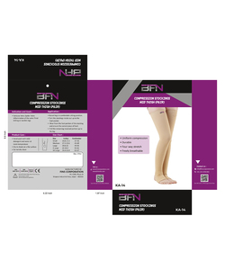 BFN-Build for Nurture Paire de bas de compression dégradés mi-cuisse Modèle de KA-14 S-XXL pour fournitures de thérapie de rééducation - Product Image 2