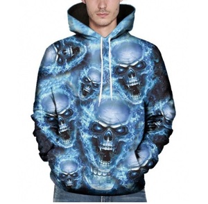 Vêtements pour hommes Sweat à capuche respirant en Offre Spéciale 100% coton épais et épais Broderie Fashion Sublimation Rhinestone Cotton - Product Image 2