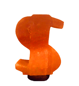 Lampes à sel en forme de dollar de l'Himalaya, Lampe à sel de l'Himalaya en forme de signe de dollar au Pakistan, Lampe à sel de l'Himalaya en forme de dollar Mini USB - Product Image 3