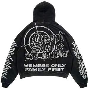 Ensemble de survêtement ample et décontracté pour homme, sweat-shirt et pantalon de jogging, fabrication sur mesure - Product Image 3