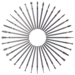 Embouts de ponceuse à ongles diamantés personnalisés 3/32 pouces, embout pour cuticules en acier inoxydable, usage commercial, outils de manucure et pédicure pour acrylique - Product Image 1