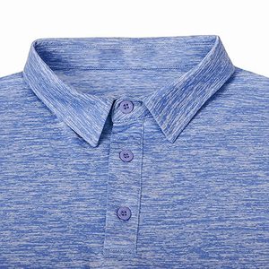 เสื้อโปโลแขนสั้นสำหรับผู้ชายเสื้อโปโลกระดุมปิดทำจากโพลีเอสเตอร์ผ้าฝ้ายผ้าโพลีเอสเตอร์สำหรับฤดูร้อน - Product Image 6