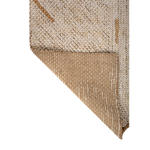 พรมปูพื้น Nomadic Threads รุ่น PDJT-823 สีงาช้าง ทอแบบเรียบ ทำจากปอกระเจาและป่าน ลายเรขาคณิต รูปทรงสี่เหลี่ยมผืนผ้า เหมาะสำหรับห้องโถง ห้องนั่งเล่น ห้องนอน ใช้ในบ้าน - Product Image 5