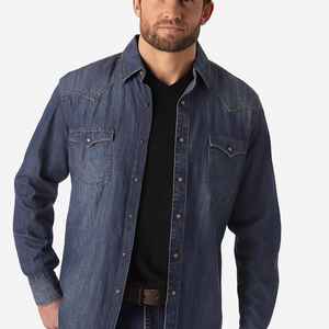 Camisa de Mezclilla Elástica de Secado Rápido para Hombre, Más Vendida |   Tela Antitranspirante de Primera Calidad |   Fabricación en Pakistán, Marca Personalizada OEM - Product Image 1