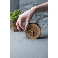 Jam meja pertanian, rumah kayu, Aksesori Hadiah untuk kantor dan kamar tidur, desain kustom Modern