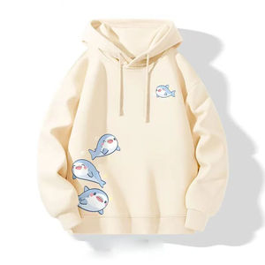 Sudadera Geniolamode para hombre, marca de moda para adolescentes, Tops para estudiantes de secundaria, abrigo de manga larga con dibujos de tiburones, ropa de entrenamiento - Product Image 1