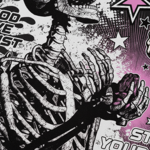 เสื้อยืดสตรีทแวร์ทรงโอเวอร์ไซส์ คุณภาพสูง เป็นมิตรกับสิ่งแวดล้อม เนื้อผ้าหนา พิมพ์ลายกราฟิกแบบสกรีน  ผ้าคอตตอนหนา ตัดเย็บทรงครอป สำหรับผู้ชาย - Product Image 4