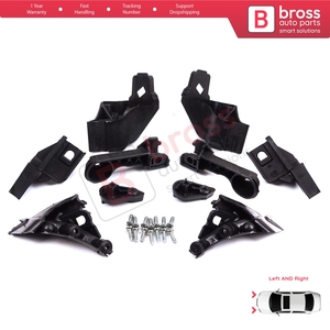 Support de fixation de phare BHL573, kit de réparation avec languettes, côté gauche et droit, pour Astra J MK4 P10 2009-2015 4/5 portes GTC 2011-2018 133357 - Product Image 4
