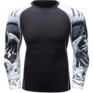 Rashguard BJJ 2026 pour hommes - Polyester/Nylon imprimé de haute qualité, séchage rapide et respirant, couleurs et logos personnalisés disponibles - Product Image 2