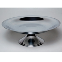 Nouvel Arrivage DCP DC-MC550 Présentoir à Gâteau Métallique Argent Poli, Plateau de Présentation Nickel Qualité Alimentaire, Logo Personnalisable pour Anniversaire
