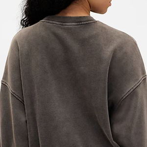 Sweat-shirt pour femme à col rond, coupe ample, confortable, avec logo personnalisé, prix avantageux pour les acheteurs en gros, design 2026 - Product Image 5