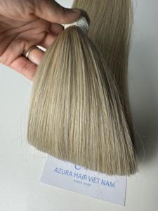 Cheveux blonds en vrac #613 cheveux humains vierges alignement des cuticules droits Double ciseaux vietnamien pour perruques - Product Image 4