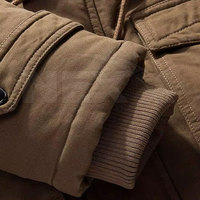 Créez Votre Propre Logo – Blouson Cargo Homme 100% Coton Coupe-Vent à Col Montant, Motif Lettres Style Urbain, Fabriqué au Pakistan