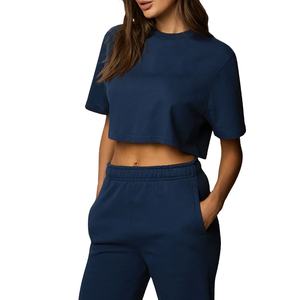 Top corto de verano de algodón 100% para mujer de alta calidad, Top corto ligero y cómodo - Product Image 5