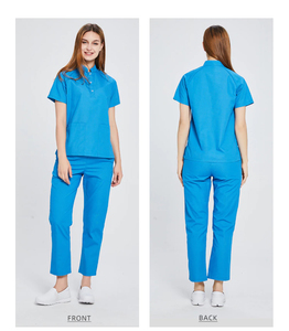 Nouvelle conception de blouses d'hôpital, ensembles de blouses médicales unisexes, tissu sergé en spandex de haute qualité, couleur et logo personnalisés - Product Image 3