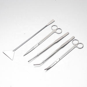 Excellent Stainless Steel Aquarium <b>Tank</b> Aquascaping <b>Kit</b> with Cleaning Tools Including PP Tweezers Scissor for Aquatic Plant Care - Product Image 1