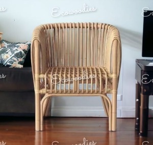 เก้าอี้โซฟาทำจากไม้ไผ่ทันสมัยและสะดวกสบายสำหรับในร่มและกลางแจ้งสำหรับร้านอาหารคาเฟ่สวนวิลล่าลานสำหรับเด็กและผู้ใหญ่ - Product Image 3