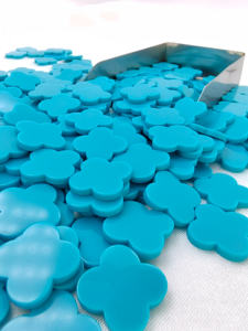 ขายส่งเทอร์ควอยซ์ 4 ใบรูปร่างอัญมณีหลวมหินสําหรับเครื่องประดับทํา 6x6 ถึง 20x20 - Product Image 2