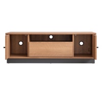 MO-115TV Modernes DIY Wohnzimmer TV-Rack mit Stauraum für Apartment-Wohnmöbel (Spanplatte/MDF Papierlaminat-Oberfläche)