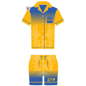Nueva llegada de seda de dos piezas Sigma Gamma Rho Shorts Set pijamas para mujeres ropa de dormir sedosa mujeres Loungewear para el hogar Oficina - Product Image 6