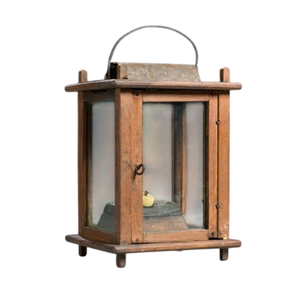 Farol Decorativo Único de Madera y Metal Estilo Marroquí con Color Marrón, Farol Colgante para Decoración del Hogar y Jardín - Product Image 1