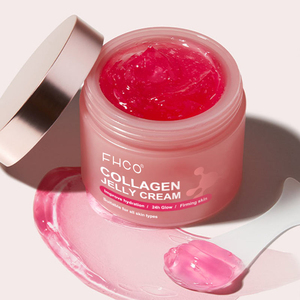 Crème gel au collagène en marque privée OEM, raffermissante, minimisant les pores, nourrissante en profondeur, <span class=keywords><strong>anti</strong></span>-âge, hydratant pour le visage - Product Image 1