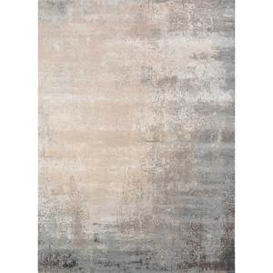 Tapis en laine et soie de bambou noué à la main Kavi Ivory, collection Chaos Theory - Esk-7072, tapis abstrait pour salon, rectangulaire, pour couloir - Product Image 1