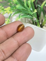 Opale mexicaine ovale de 9x7 mm, très rare et difficile à trouver, avec effet œil de chat, pierre précieuse pour la création de bijoux, 1,64 carat.