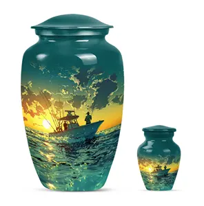 Urna Funeraria Pequeña para Cenizas, Urna Funeraria Oceánica para Hombres - Product Image 2