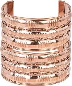 Bracelets en cuivre massif pour l'arthrite Magnetic Pulsera Vikinga Healing Cuff Silk Bangles 99.99% Pure Copper Bangles Women Set - Product Image 3