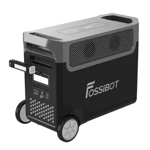 NEW FOSSiBOT F3600 Portable Power Station 3840Wh LiFePO4 Solar Generator 3600W AC Output 2000W Solar Charge With Rolling Wheels