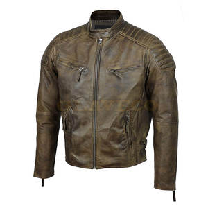Meilleure vente de veste de moto 100% veste de moto en cuir veste de moto de style personnalisé - Product Image 2