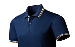 Polo en coton imprimé pour homme avec un poids de tissu de 180 g pour un usage décontracté, design à manches courtes, coupe confortable - Product Image 2