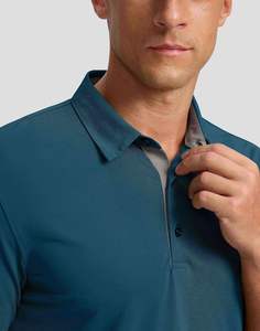 เสื้อโปโลแขนสั้นระบายอากาศได้ดีทำจากผ้าฝ้ายผสมโพลีเอสเตอร์ออกแบบได้ตามต้องการ - Product Image 6