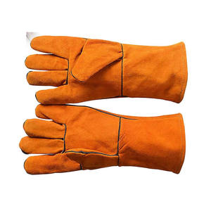 Gants de soudage en cuir imperméable fabriqués en usine, résistants à la chaleur, personnalisés, non rigides, de sécurité, imperméables, antidérapants, durables - Product Image 3