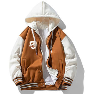 Oversized Hooded Manufacturer High Quality Chenille Embroidery College Hoodie Cotton Blended Baseball Winter Hoodies <b>Men</b> - Product Image 3