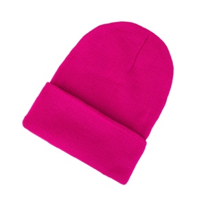 หมวกบีนนี่ถักสีพื้นหมวกฤดูหนาวอบอุ่นสีพื้นนุ่มออกแบบโลโก้ได้ตามต้องการ - Product Image 3