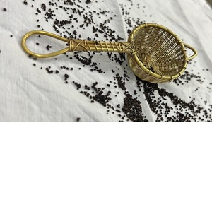 Passoire à thé en laiton tissé à mailles fines de qualité moderne fabriquée en Inde pour accessoires de cuisine et de thé - Product Image 1