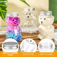 Bocaux cylindriques personnalisés en PET avec couvercle à clipser en aluminium à large ouverture, imprimés en sérigraphie pour café/bière/vin/champagne/jus/boissons