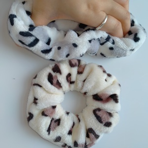 Motif léopard corail polaire cheveux chouchous doux cheveux accessoires belle élasticité à la mode pour fille cheveux bande élastique - Product Image 5