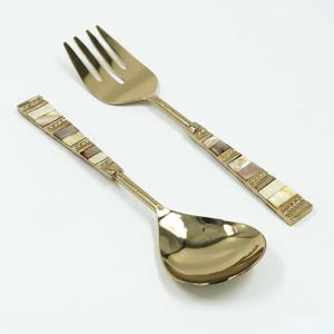 Ensemble de couverts unique et élégant en acier inoxydable vaisselle en résine et en métal décoration de table élégante design étonnant - Product Image 3