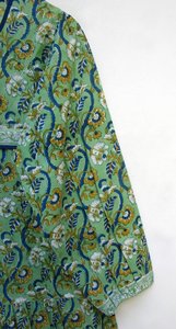 2025 Wholesale Collection Tie Dye Long Kaftan V-neck Half Sleeves Rayon Fabric Loose Fitting <b>Dress</b> with Side Slit Spring Kaftan - Product Image 2