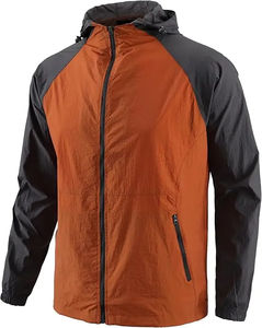 Chaqueta Impermeable Ligera de Nailon con Cremallera para Hombre, Unisex, Personalizable, Cortavientos de Invierno con Capucha para Actividades al Aire Libre, de Algodón - Product Image 4