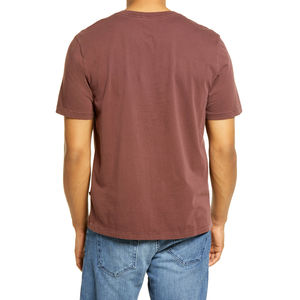 T-shirts pour hommes en coton 100% en gros, poids moyen, manches courtes, design classique surdimensionné, séchage rapide - Product Image 4