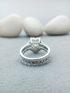 Custom Fancy Solitaire VVS Moissanite Engagement Wedding <b>Ring</b> Trendy 14k 18k Gold 925 Sterling <b>Silver</b> <b>Set</b> 100% Gifts - Product Image 3