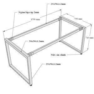HBRT056 Rectangular Plywood Conference <b>Table</b> 160x80cm Contemporary Minimalist Design Solid Adjustable Steel for <b>Office</b> Hotel Use - Product Image 6