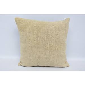 Sutil rayas Beige lana 16x16 pulgadas almohada tejida Vintage Kantha Patchwork estilo Retro - Product Image 1