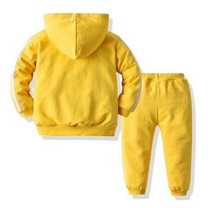 Conjunto de ropa para niños de Otoño Invierno, chándal con capucha y cremallera con abrigo y pantalón, ropa deportiva para niños pequeños, trajes de 2 uds. - Product Image 5
