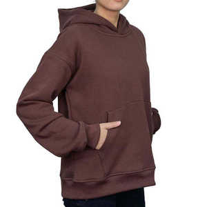 Sweats à capuche pour femmes à quantité minimale de commande bas Sweats à capuche pour femmes de couleur unie respirante de haute qualité à vendre - Product Image 2