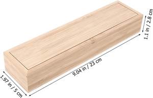Caja Rectangular de Bambú PARA EL Hogar, Utensilios de Madera para Comer, Caja Organizadora de Madera, Cubiertos Portátiles, 1 Unidad - Product Image 6